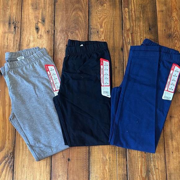 Kids' Black, Gray, and Blue leggings - Picture 1 of 2